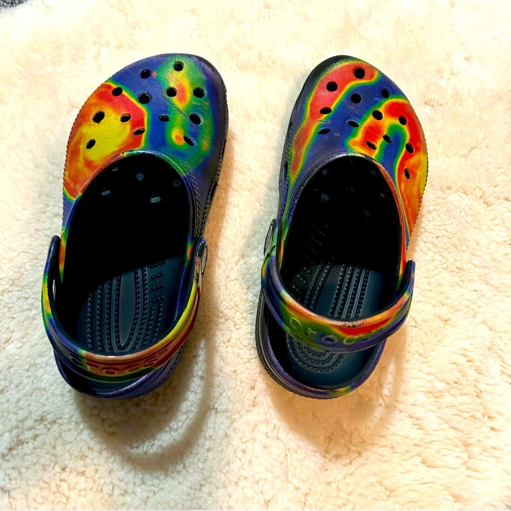 Rainbow Crocs